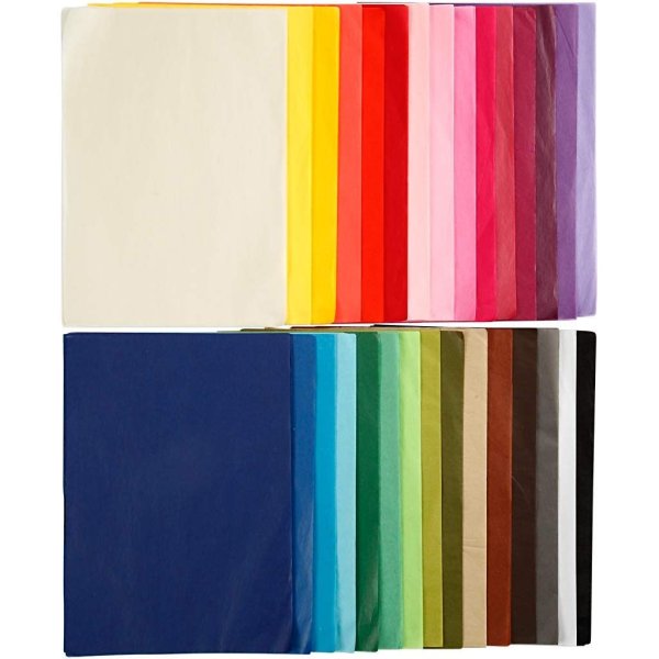 Seidenpapier - 300 Blatt - Großpackung - Verschiedene Farben Seidenpapier - 300 Blatt - Großpackung - Verschiedene Farben