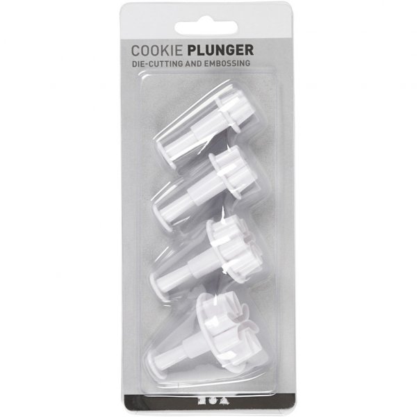 Geprgte Ausstechformen - 4er-Pack - Blumen