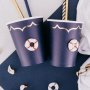 Pappteller - Marineblau mit Goldrand - 8er-Packung Pappteller - Marineblau mit Goldrand - 8er-Packung