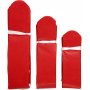 Papierpompons - rot - Durchm. 20+24+30 cm - 3 Stk