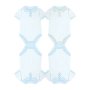 Servietten - Babybody - Blau/Gold - 10er-Packung Servietten - Babybody - Blau/Gold - 10er-Packung