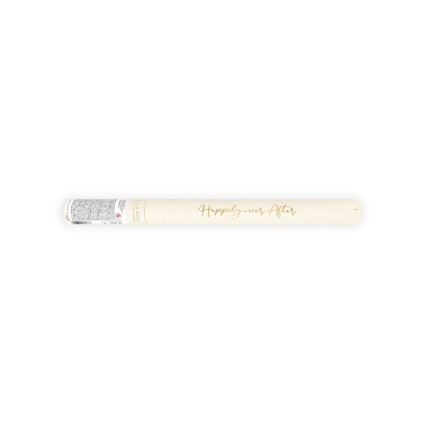 Konfetti-Tube weiß/gold Konfetti-Tube weiß/gold