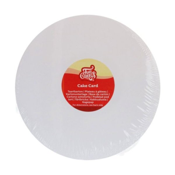 D�nne Kuchenform - Wei� - 5er-Pack - 24 cm - FunCakes
