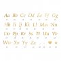 Aufkleber - Buchstaben - Gold