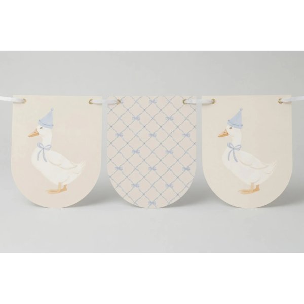 Wimpelkette - Geburtstagsente - Lavendelblau - 3,5 m Wimpelkette - Geburtstagsente - Lavendelblau - 3,5 m