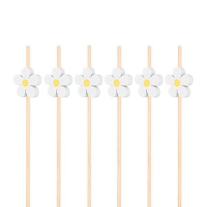 Snack- und Getränkestäbchen - Blume - 12 cm - 25 Stück Snack- und Getränkestäbchen - Blume - 12 cm - 25 Stück