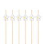 Snack- und Getränkestäbchen - Blume - 12 cm - 25 Stück Snack- und Getränkestäbchen - Blume - 12 cm - 25 Stück