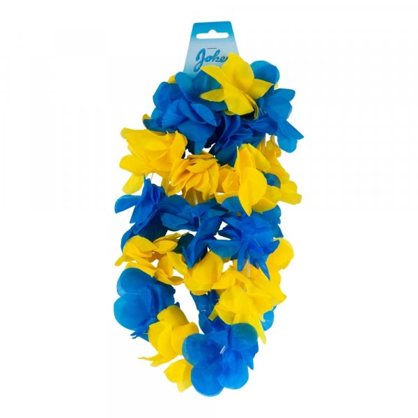 Hawaiianischer Kranz - Blau/Gelb Hawaiianischer Kranz - Blau/Gelb