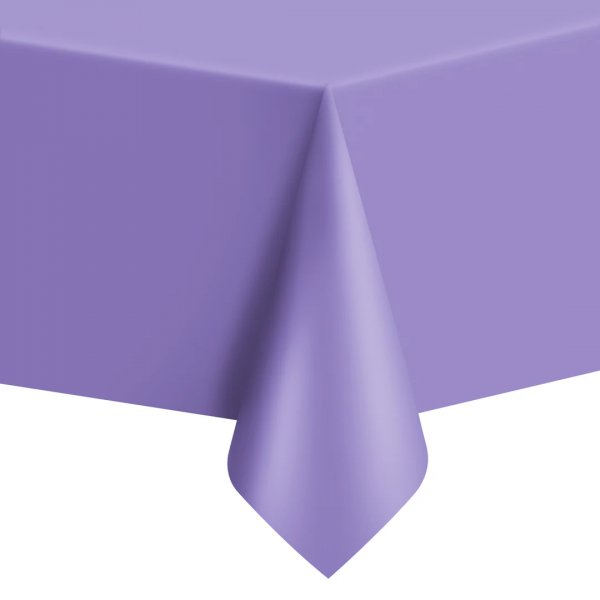 Tischdecke - Kunststoff - Helllila - ca. 1,4 x 2,7 m Tischdecke - Kunststoff - Helllila - ca. 1,4 x 2,7 m