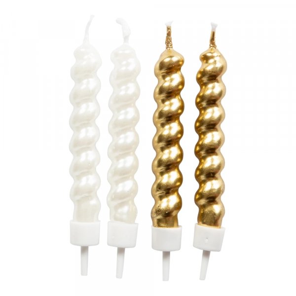 Kuchenkerzen - Gold - Gebogen - 8er-Packung Kuchenkerzen - Gold - Gebogen - 8er-Packung