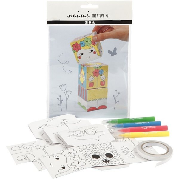 Prinzessinnen-Stapelbausteine-Bastelset Prinzessinnen-Stapelbausteine-Bastelset