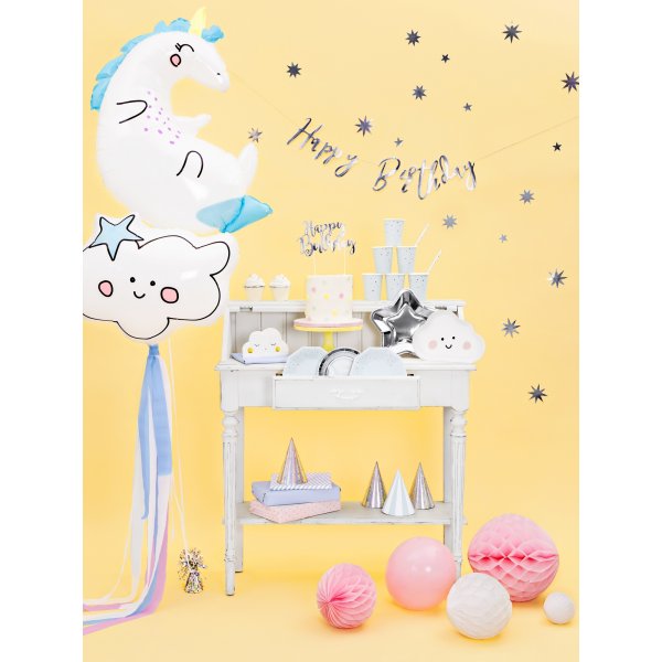 Pappteller - Stern - Silber - 6er-Pack Pappteller - Stern - Silber - 6er-Pack