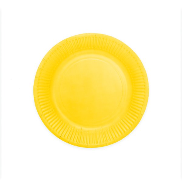 Pappteller - Gelb - 23 cm - 8er-Packung Pappteller - Gelb - 23 cm - 8er-Packung