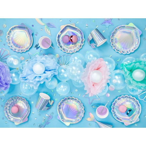 Pappteller - Seashell - Mermaid Party - 6er-Pack