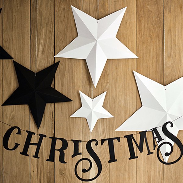 Hngende Sterne - 6er-Pack - Wei