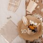 Pappteller - Braun mit Goldrand - 8er-Packung Pappteller - Braun mit Goldrand - 8er-Packung