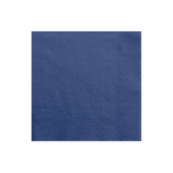 Servietten - Marineblau - 20er-Pack