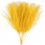 Knstliche Federn - Gelb - L: 15 cm - B: 8 cm - 10 Stk