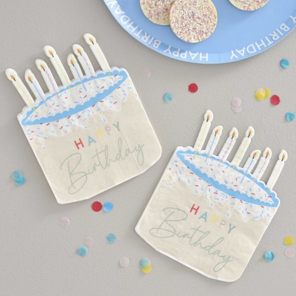 Servietten - Kuchen - Mix it up Brights - 16er-Pack
