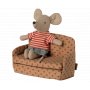 Schlafsofa - Maileg - Braun mit Punkten Schlafsofa - Maileg - Braun mit Punkten