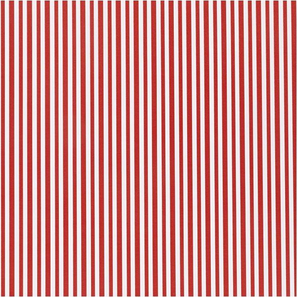 Geschenkpapier - Gestreift Rot/Weiß - 0,5 x 5 m Geschenkpapier - Gestreift Rot/Weiß - 0,5 x 5 m