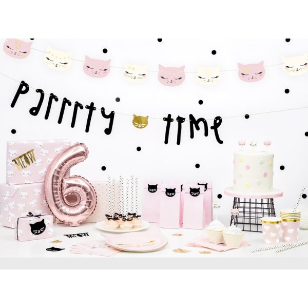 Kuchenkerzen - Cat Party - 6er-Pack