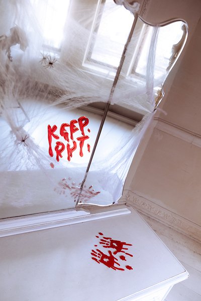 Fensteraufkleber \\\"Zutritt verboten\\\" - Rot