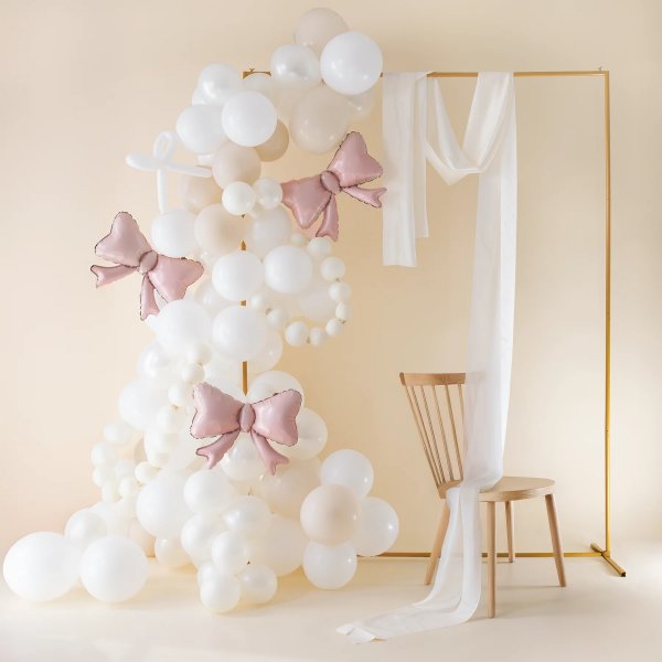 Folienballon - Schleifen - Hellrosa - 55 cm - 3er-Pack Folienballon - Schleifen - Hellrosa - 55 cm - 3er-Pack