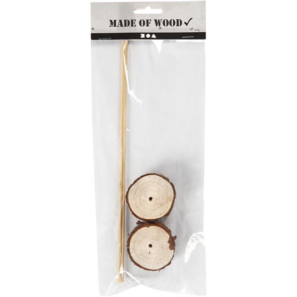 Holzpflöcke an Füßen - 2er-Pack Holzpflöcke an Füßen - 2er-Pack