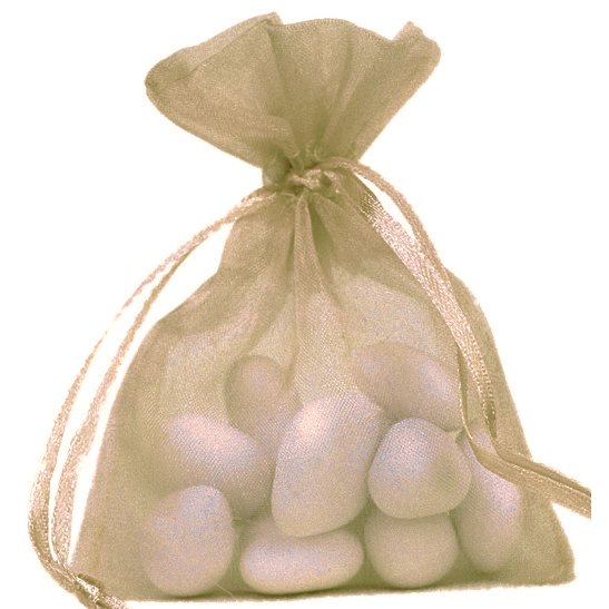 Organzabeutel - Taupe - 10er-Pack