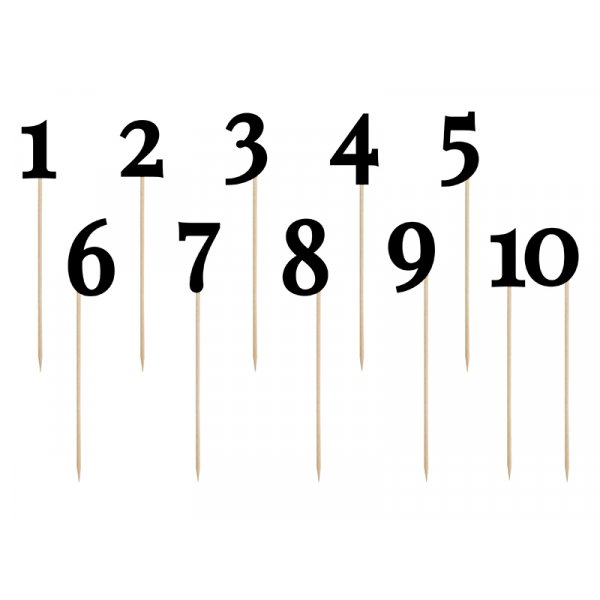 Picks - Schwarz - 1-10