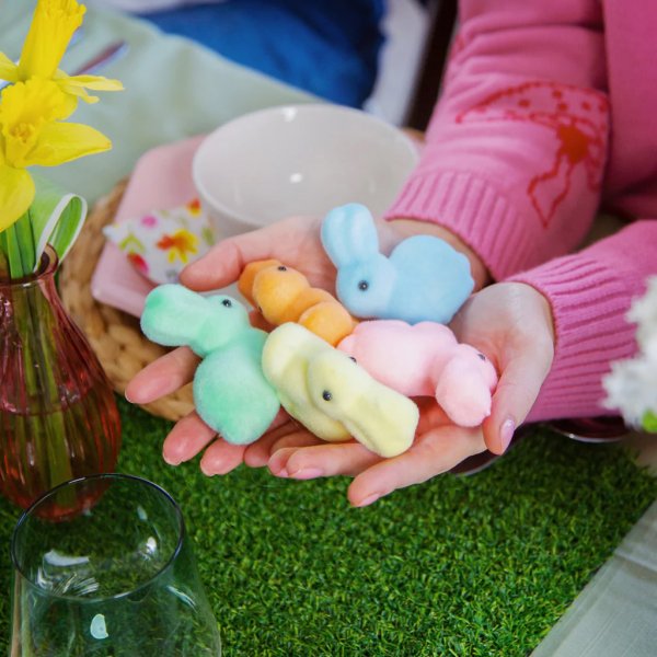 Tischdekoration - Kleine Hasen - Pastell - 5er-Pack Tischdekoration - Kleine Hasen - Pastell - 5er-Pack