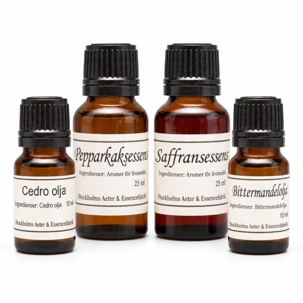 Weihnachtsbackpaket - 4 klassische Geschmacksrichtungen - Stockholms Essencefabrik Weihnachtsbackpaket - 4 klassische Geschmacksrichtungen - Stockholms Essencefabrik