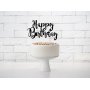Kuchendeckel - Alles Gute zum Geburtstag - Schwarz