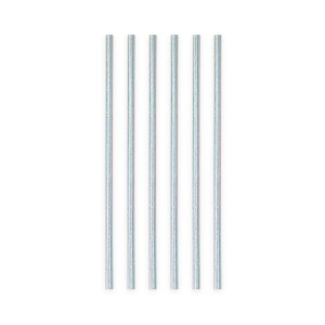 Papierstrohhalme - Regenbogen-Schimmer - 20er-Packung
