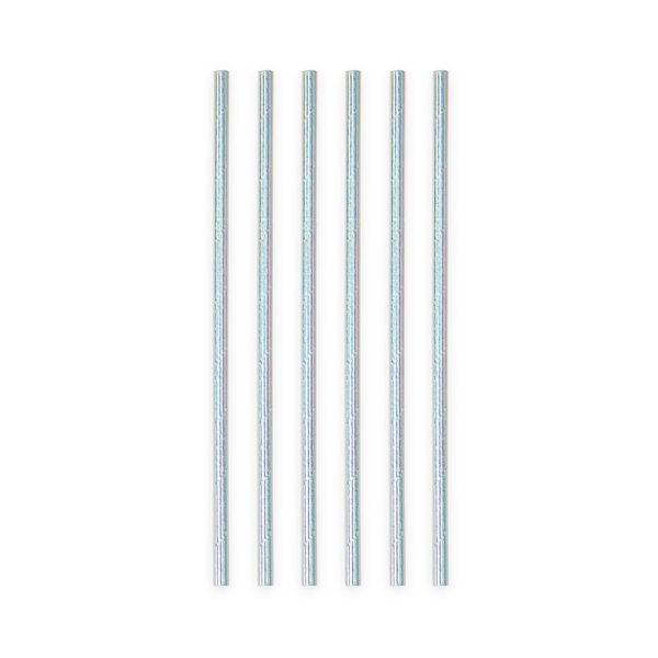 Papierstrohhalme - Regenbogen-Schimmer - 20er-Packung Papierstrohhalme - Regenbogen-Schimmer - 20er-Packung