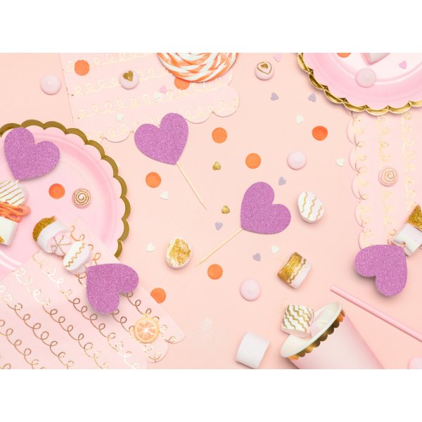 Dessertteller - Rosa - Goldrand - 6er-Pack Dessertteller - Rosa - Goldrand - 6er-Pack