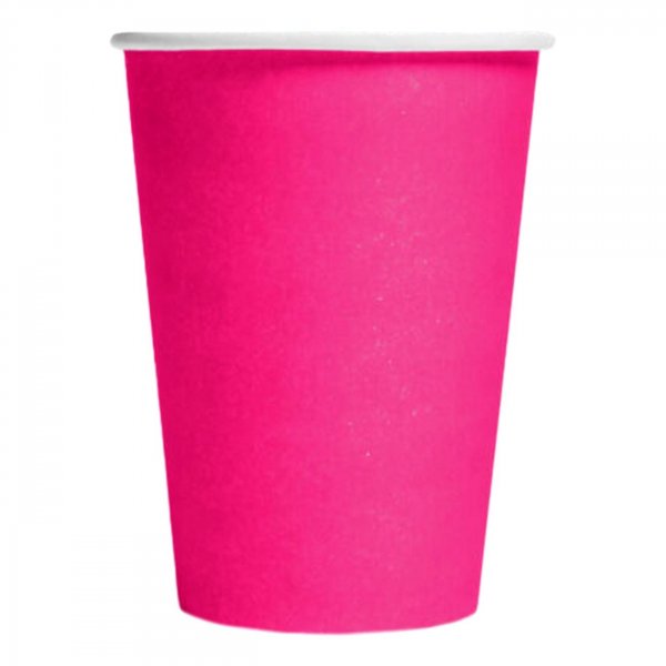 Pappbecher - Hot Pink - 8er-Pack Pappbecher - Hot Pink - 8er-Pack