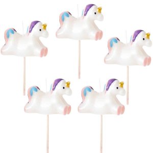Kuchenkerzen - Chubby Unicorns - 5 Stk Kuchenkerzen - Chubby Unicorns - 5 Stk