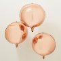 Globusballons - Rosgold - 3er-Pack