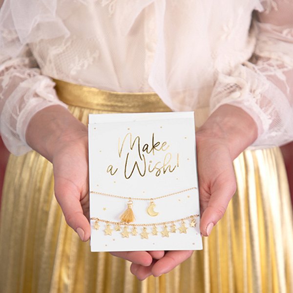 Karte mit Armband - Wnsch dir was