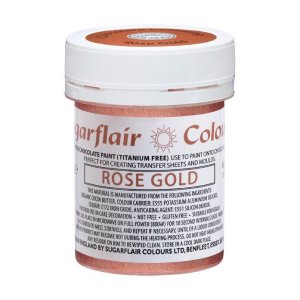 Schokoladenfarbe - Roségold - 35 g - Sugarflair Schokoladenfarbe - Roségold - 35 g - Sugarflair