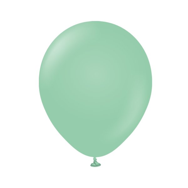Luftballons, einfarbig - Premium 45 cm - Mintgr�n - 5er-Pack