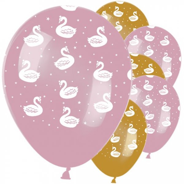 Luftballons - Schwanenparty - 6er-Pack