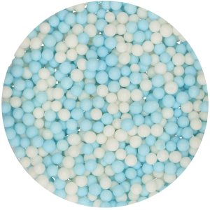Weiche Zuckerperlen - Blau/Weiß Weiche Zuckerperlen - Blau/Weiß