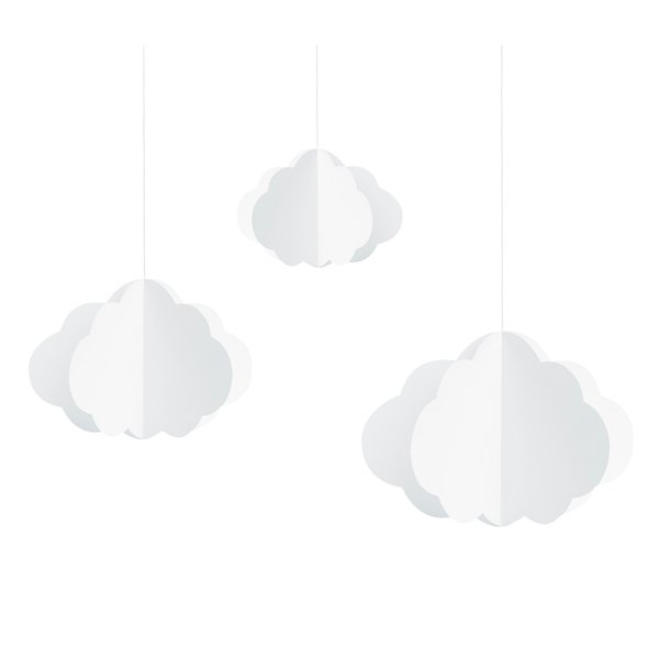 Hängende Dekorationen - Wolken - 3er-Pack Hängende Dekorationen - Wolken - 3er-Pack