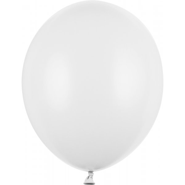Mini-Luftballons Pastell - Premium 12 cm - Wei - 10er-Pack
