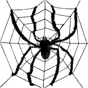 Große Spinne und Netz - 240 cm Große Spinne und Netz - 240 cm