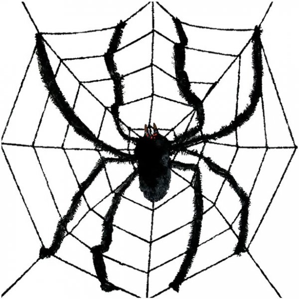 Große Spinne und Netz - 240 cm Große Spinne und Netz - 240 cm