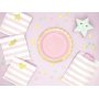Dessertteller - Rosa - Goldrand - 6er-Pack